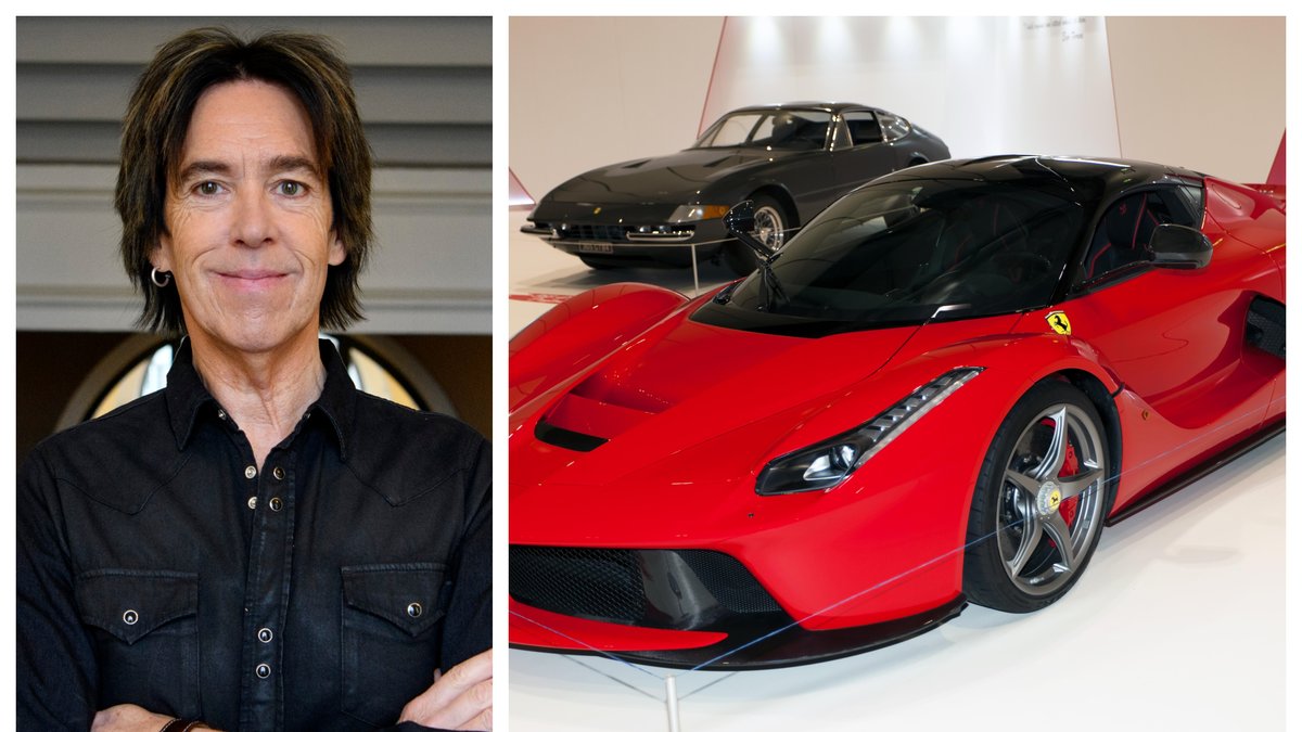 Per Gessle har en rejäl samling bilar – med märken såsom Ferrari, Rolls-Royce och McLaren. Bilden till höger är en genrebild.
